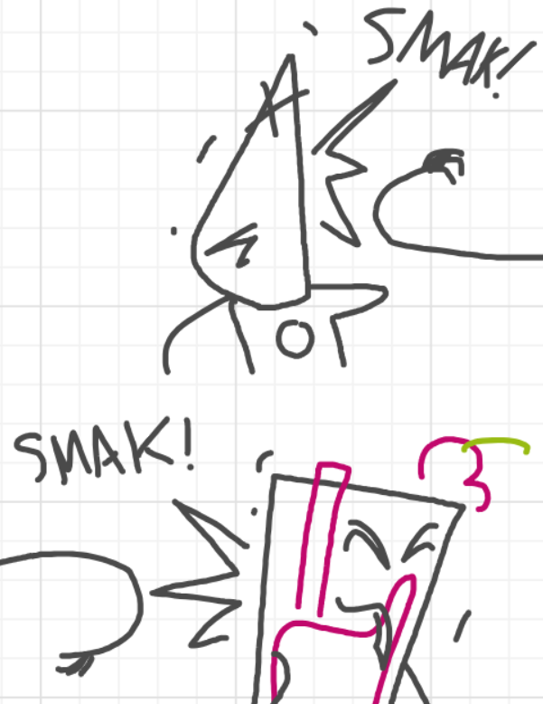 A panel from I've Been Everywhere, Man, episode nine of the Board Boards object show by Furretwalk/WalkingFurret.